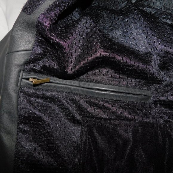 Triumph Motorcycles Womens L Black Leather Jacket **READ - Picture 8 of 16